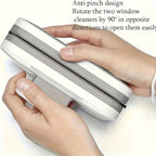 Magnetic Window Cleaner with Dual Cleaning Pads and Safety String All Vera Mart