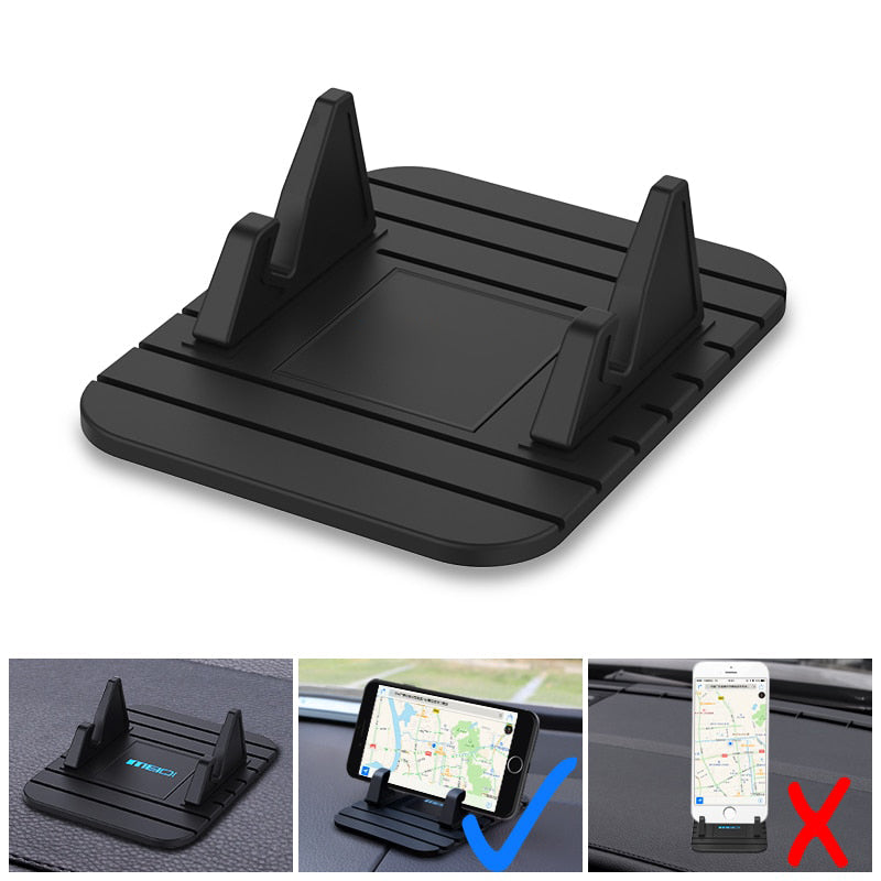 Dashboard Phone Holder with Silicone Grip and Adjustable Angle for GPS Navigation All Vera Mart