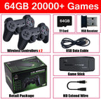 HDMI Game Stick with 20,000 Preloaded Retro Games and Dual Wireless Controllers All Vera Mart