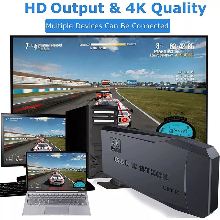 HDMI Game Stick with 20,000 Preloaded Retro Games and Dual Wireless Controllers All Vera Mart