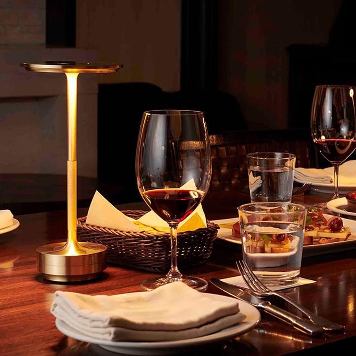 Cordless Table Lamp with Four Brightness Stages and Warm Light, 150-Hour Battery All Vera Mart