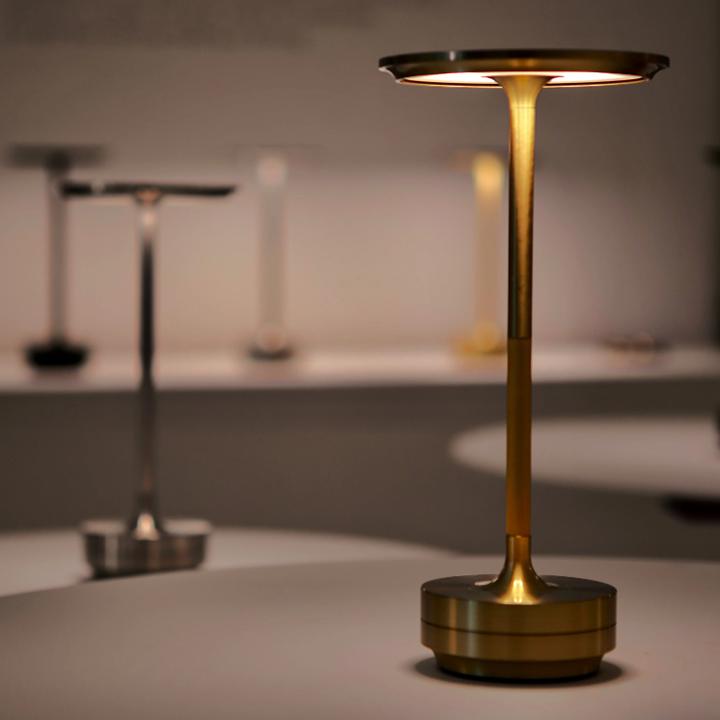 Cordless Table Lamp with Four Brightness Stages and Warm Light, 150-Hour Battery All Vera Mart