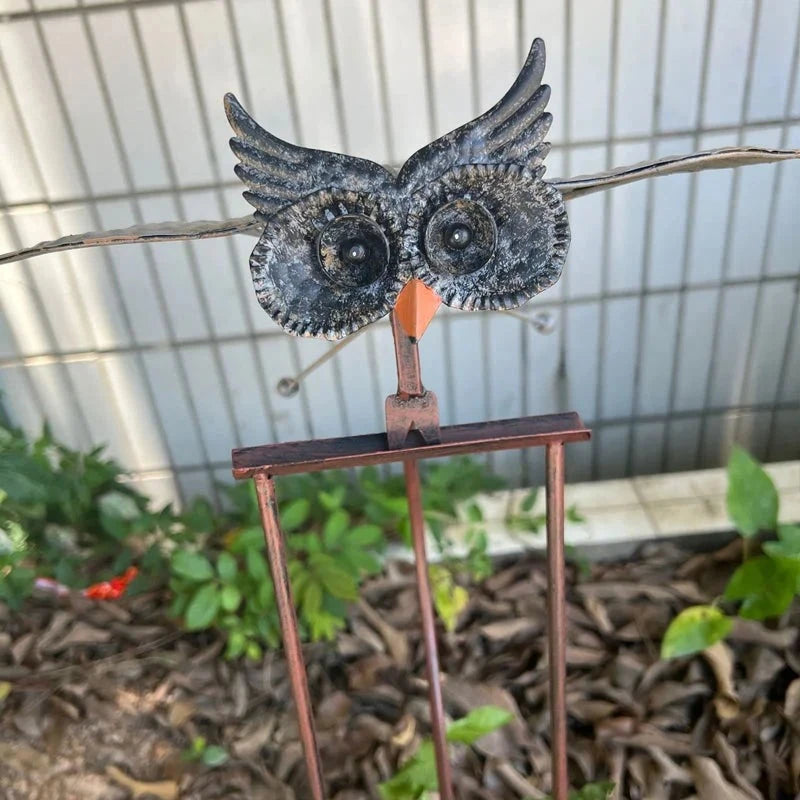 Metal Bird Garden Decoration with Flexible Joints and Wind Motion All Vera Mart