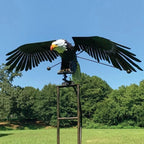 Metal Bird Garden Decoration with Flexible Joints and Wind Motion All Vera Mart