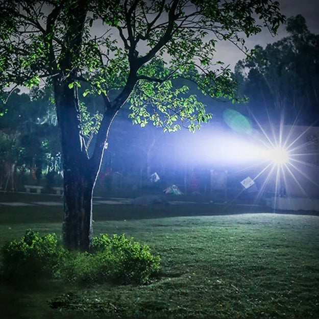 Rechargeable Flashlight with Adjustable Zoom Lens and Three Brightness Modes, IPX6 Rated All Vera Mart