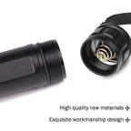 Rechargeable Flashlight with Adjustable Zoom Lens and Three Brightness Modes, IPX6 Rated All Vera Mart