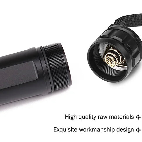 Rechargeable Flashlight with Adjustable Zoom Lens and Three Brightness Modes, IPX6 Rated All Vera Mart