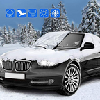 Magnetic Windshield Cover with Side Straps and Storage Bag for Cars All Vera Mart