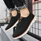 Wide Toe Box Knit Shoes with Elastic Collar and Padded Heel, Moisture Wicking Sole All Vera Mart
