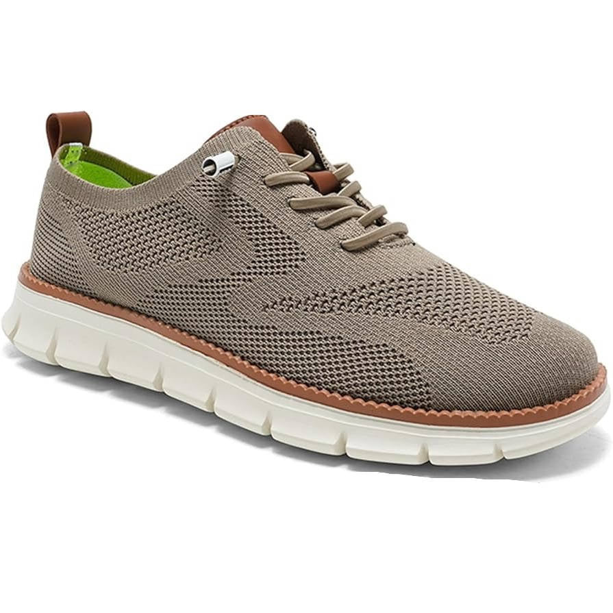Wide Toe Box Knit Shoes with Elastic Collar and Padded Heel, Moisture Wicking Sole All Vera Mart