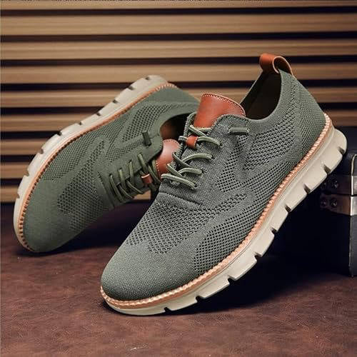 Wide Toe Box Knit Shoes with Elastic Collar and Padded Heel, Moisture Wicking Sole All Vera Mart
