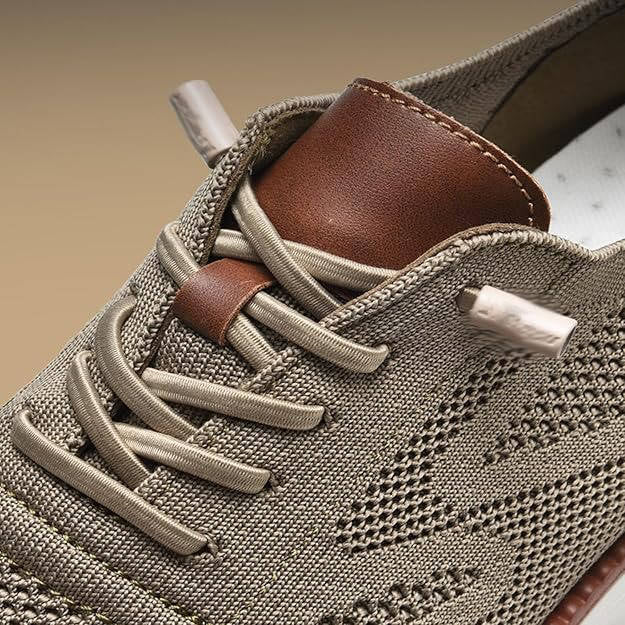 Wide Toe Box Knit Shoes with Elastic Collar and Padded Heel, Moisture Wicking Sole All Vera Mart