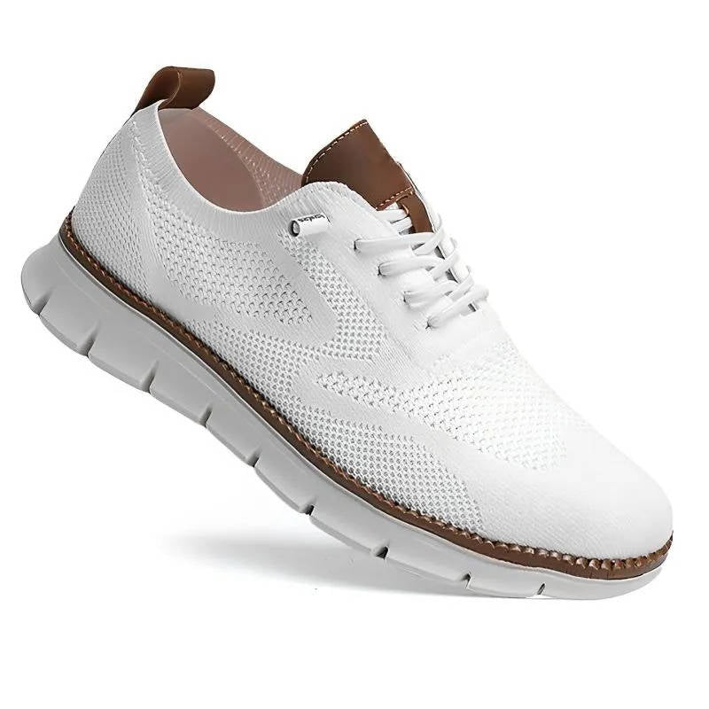 Dress Shoes with Wide Toe Box and Breathable Knit Upper, Elastic Collar Entry All Vera Mart
