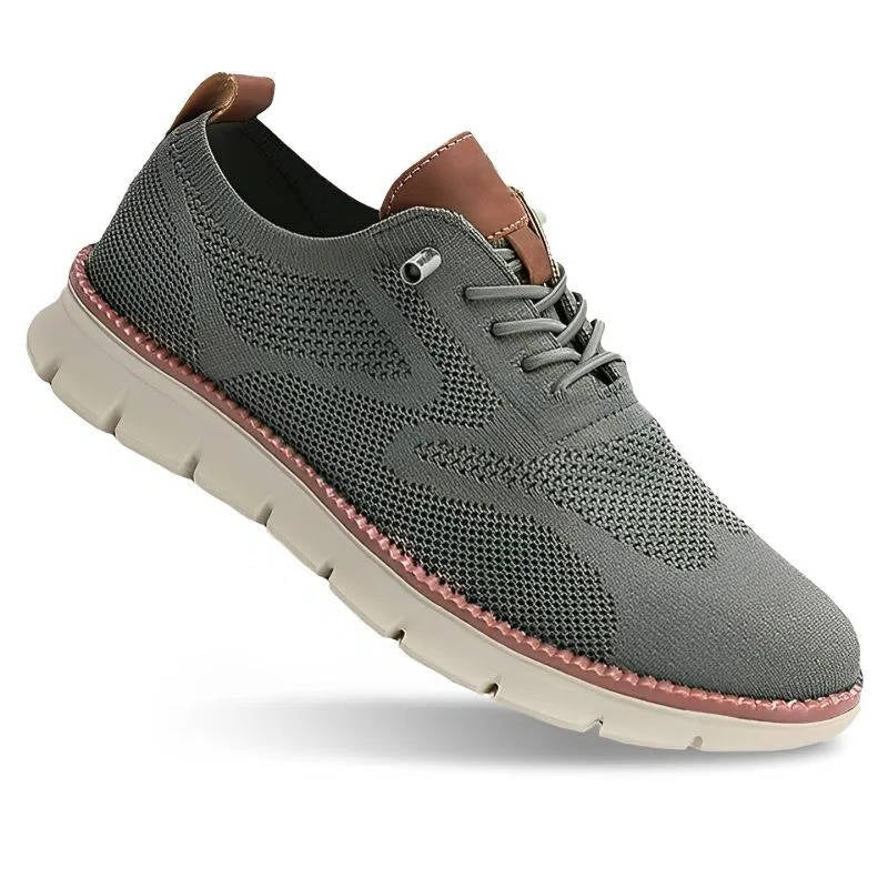 Dress Shoes with Wide Toe Box and Breathable Knit Upper, Elastic Collar Entry All Vera Mart