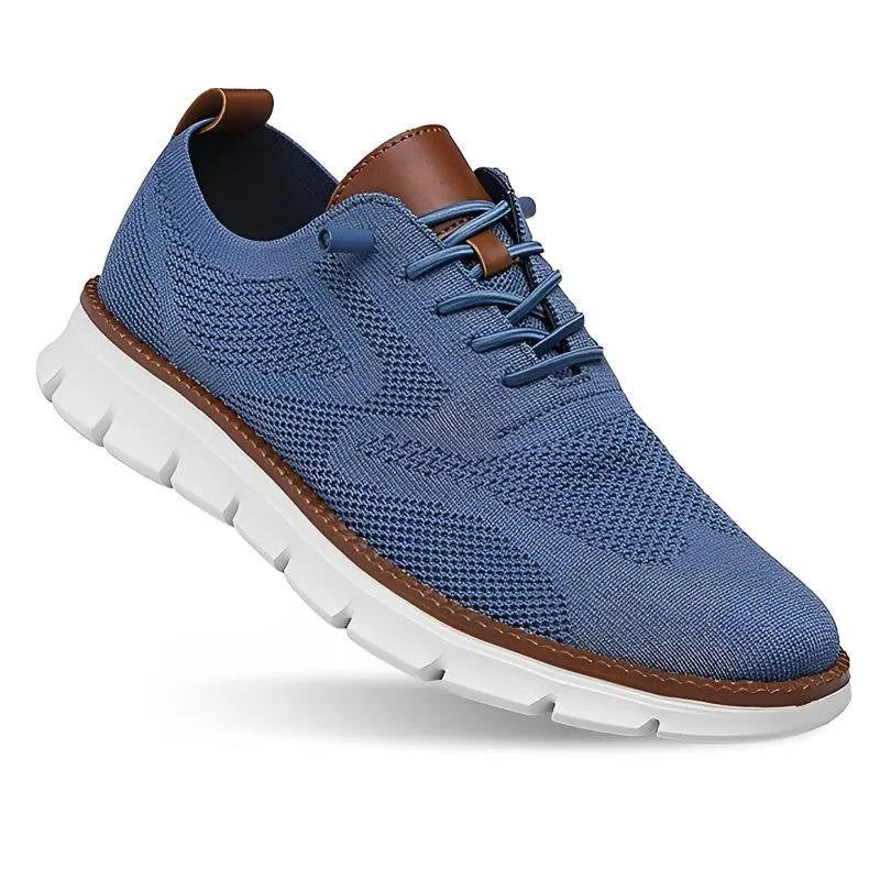 Wide Toe Box Knit Shoes with Elastic Collar and Padded Heel, Moisture Wicking Sole All Vera Mart
