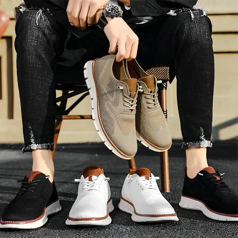 Wide Toe Box Knit Shoes with Elastic Collar and Padded Heel, Moisture Wicking Sole All Vera Mart