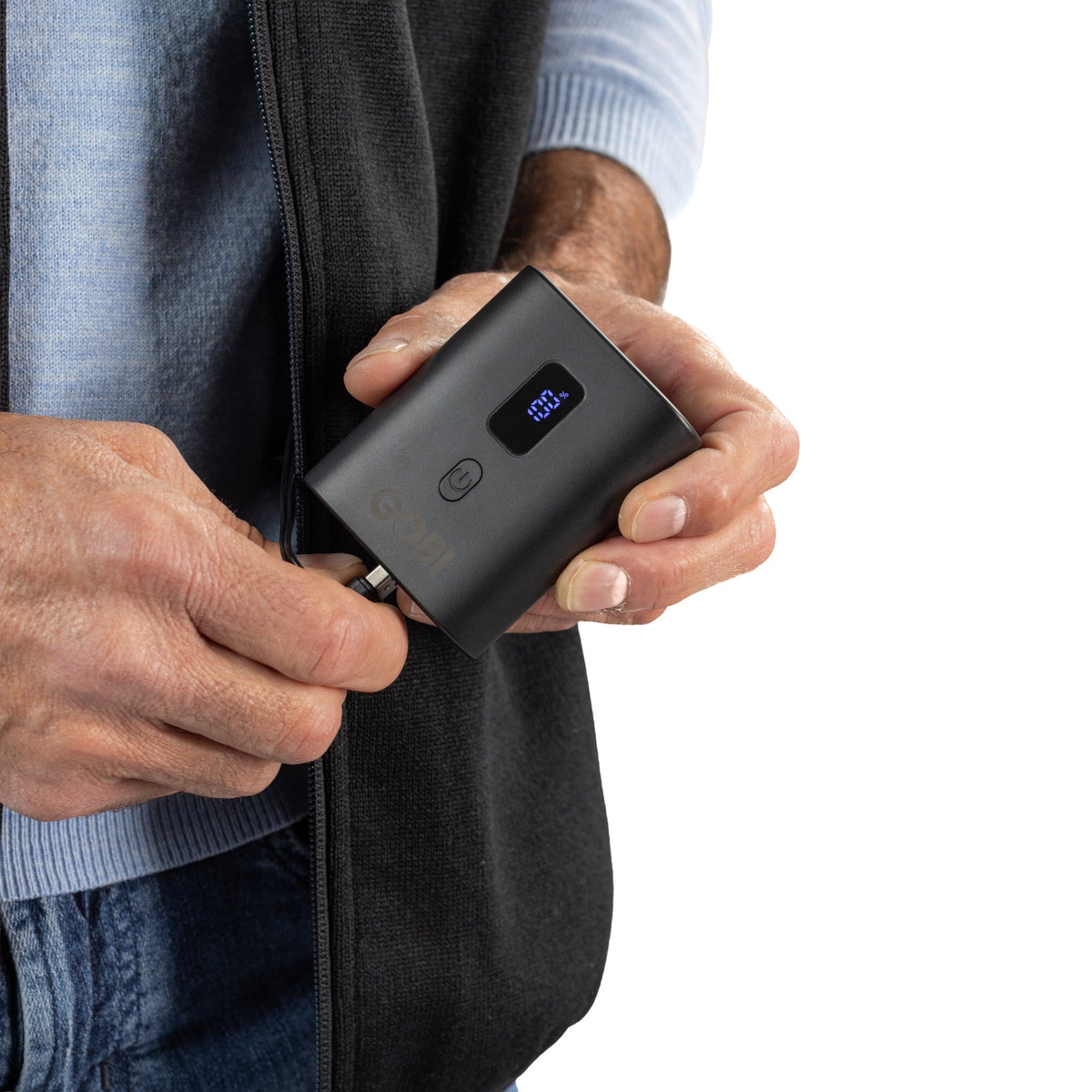 Rechargeable Heated Vest with Four Heating Zones and Three Heat ...