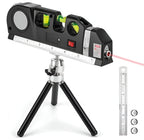 Laser Level and Tape Measure with Three Projection Modes, Bubble Vials All Vera Mart