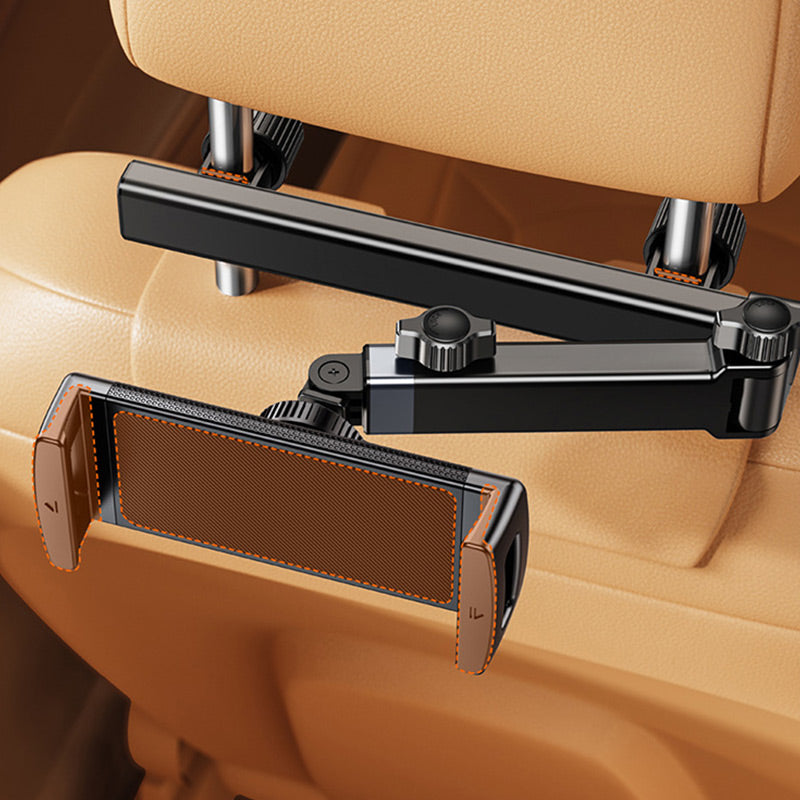 Adjustable Headrest Tablet Mount with Rotating Ball Joint and Extending Arm All Vera Mart