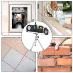 Laser Level and Tape Measure with Three Projection Modes, Bubble Vials All Vera Mart