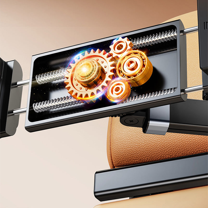 Adjustable Headrest Tablet Mount with Rotating Ball Joint and Extending Arm All Vera Mart