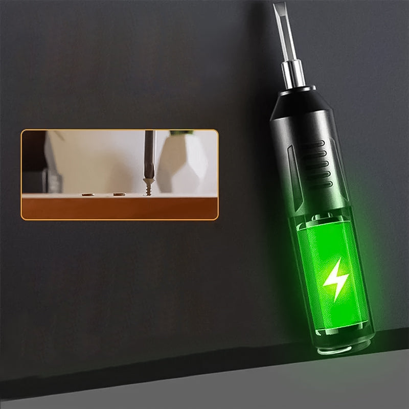 Rechargeable Electric Screwdriver with Copper Motor and Universal Charging, 2000mAh Battery All Vera Mart
