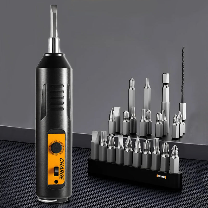 Rechargeable Electric Screwdriver with Copper Motor and Universal Charging, 2000mAh Battery All Vera Mart