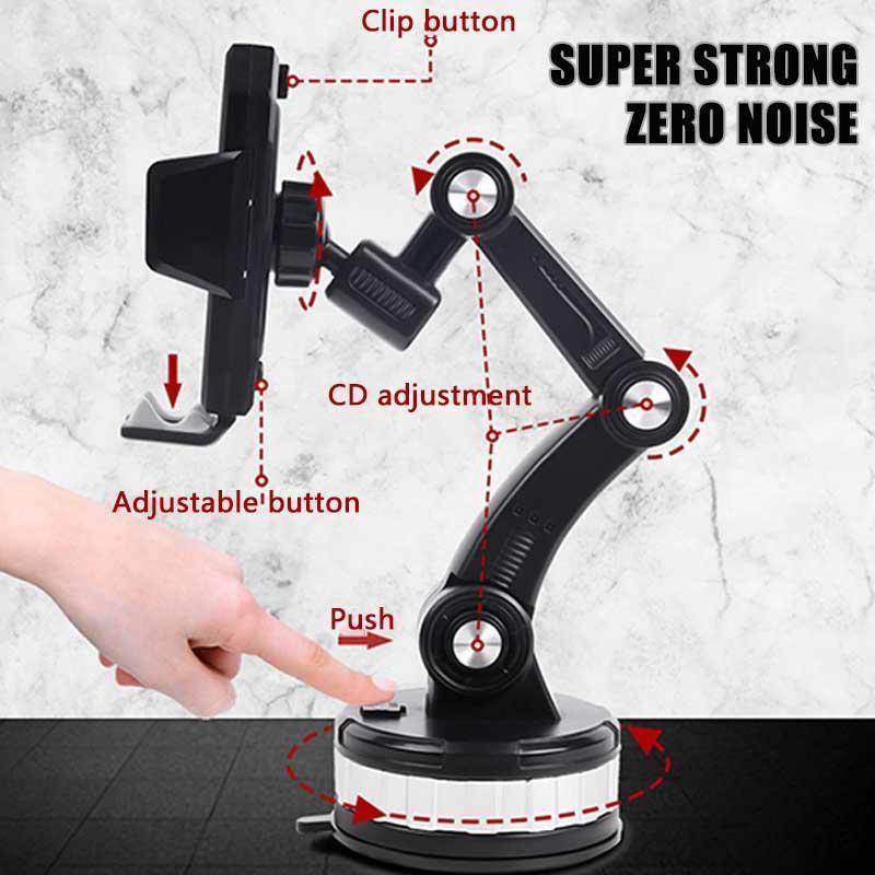Dashboard Phone Mount with Suction Cup and 260-Degree Rotation All Vera Mart