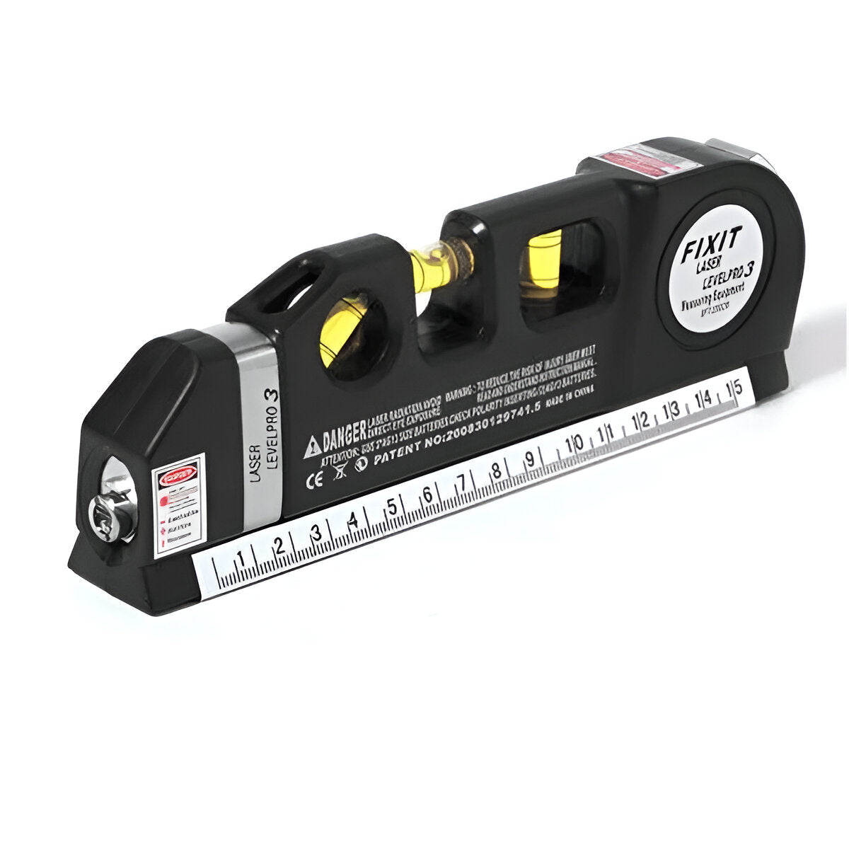 Laser Level and Tape Measure with Three Projection Modes, Bubble Vials All Vera Mart