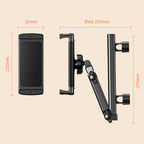 Adjustable Headrest Tablet Mount with Rotating Ball Joint and Extending Arm All Vera Mart