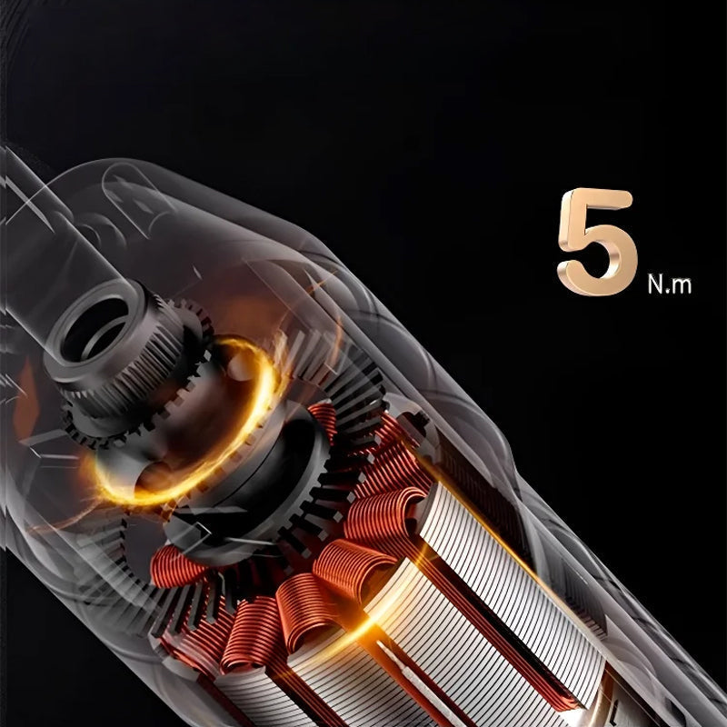 Rechargeable Electric Screwdriver with Copper Motor and Universal Charging, 2000mAh Battery All Vera Mart