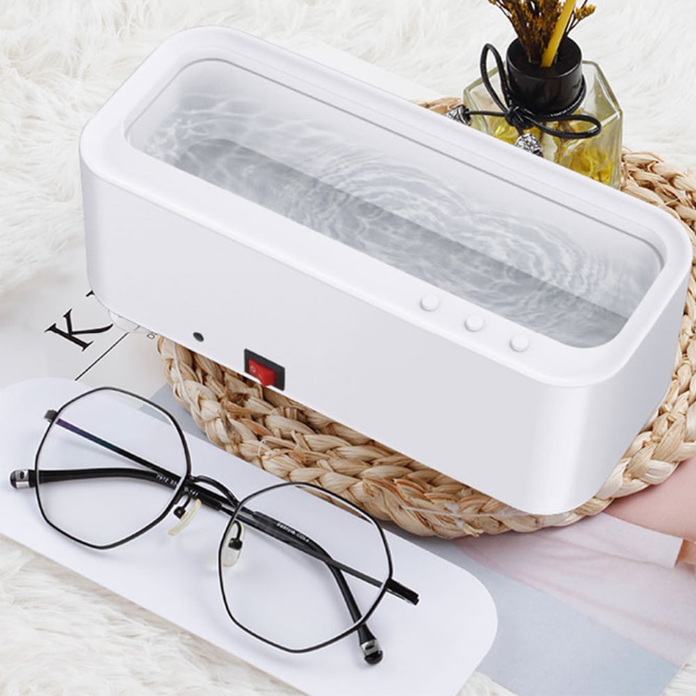 Ultrasonic Jewelry and Glasses Cleaner with 45,000 Hz Frequency and Stainless Steel Tank All Vera Mart