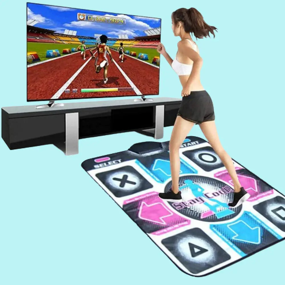 Dance Mat with Motion Sensors and Built-In Music, Foldable Non-Slip Exercise Pad All Vera Mart