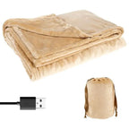 USB Heated Blanket with Soft Flannel and Lightweight Portable Design, 63 x 33 Inches All Vera Mart