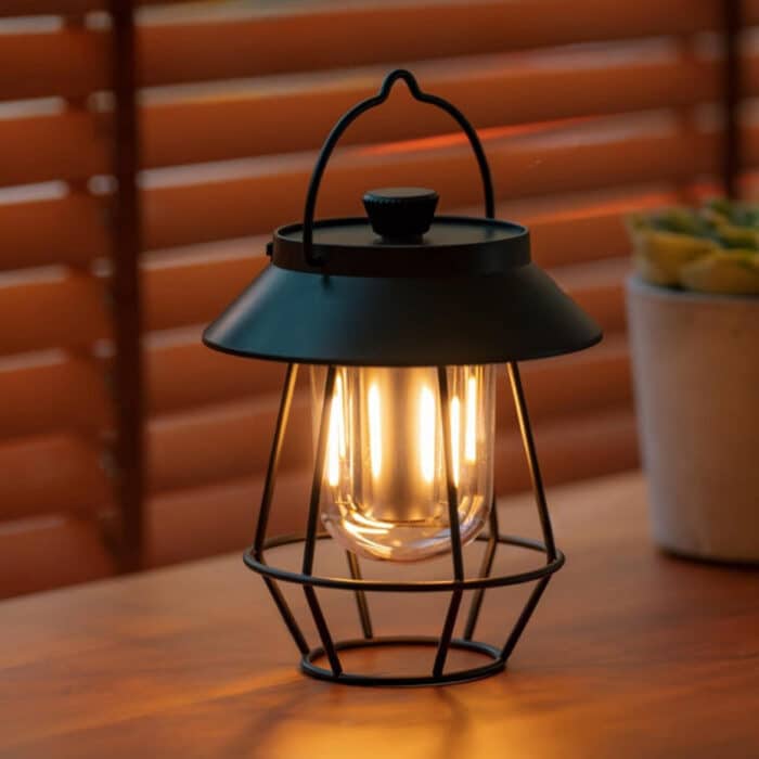 Rechargeable Table Lamp with Adjustable Color Temperature and 120-Hour Battery All Vera Mart
