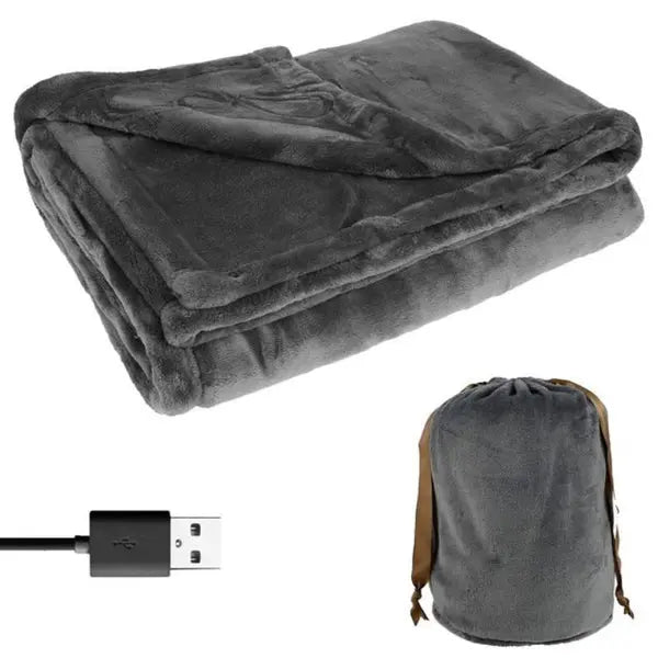 USB Heated Blanket with Soft Flannel and Lightweight Portable Design, 63 x 33 Inches All Vera Mart