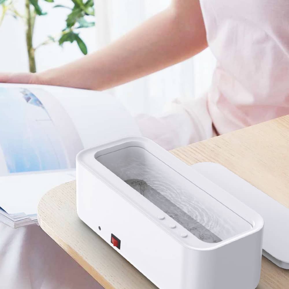 Ultrasonic Jewelry and Glasses Cleaner with 45,000 Hz Frequency and Stainless Steel Tank All Vera Mart