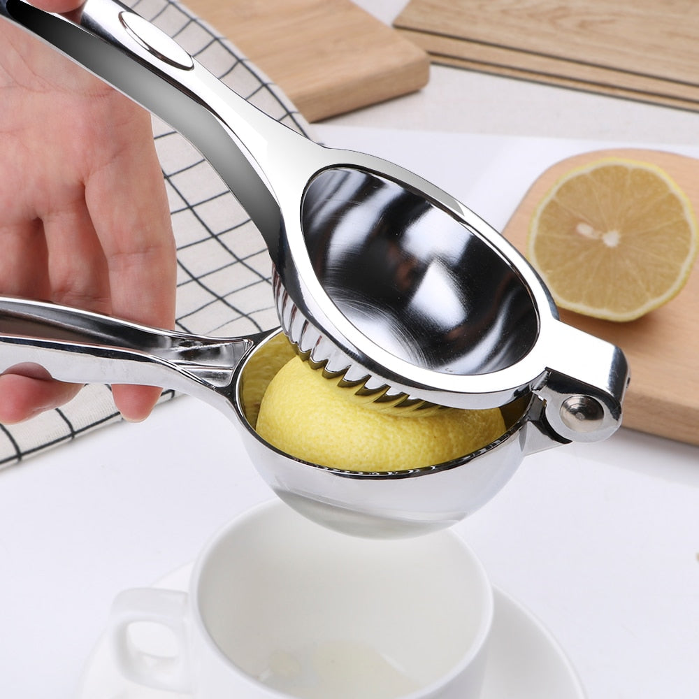 Stainless Steel Citrus Juicer with Ridged Cone and Built-In Strainer All Vera Mart