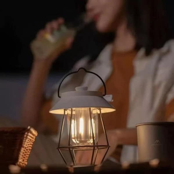 Rechargeable Table Lamp with Adjustable Color Temperature and 120-Hour Battery All Vera Mart