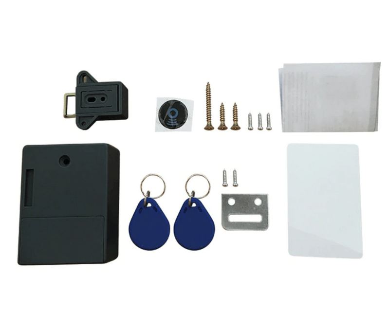 Magnetic Cabinet Lock with Key Tag Detection and Adhesive Mounting All Vera Mart