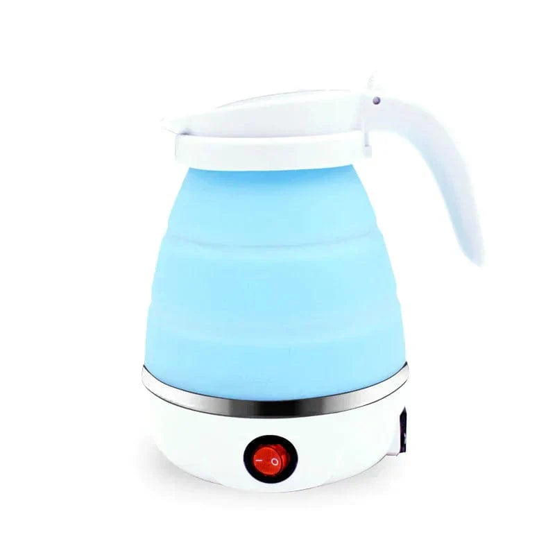 Electric Kettle with Silicone Body and Stainless Steel Base for Travel, 17oz Capacity All Vera Mart