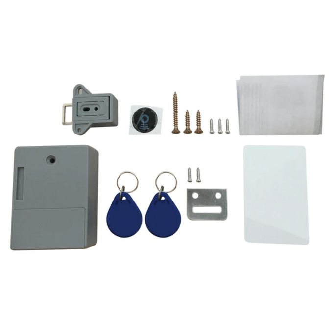 Magnetic Cabinet Lock with Key Tag Detection and Adhesive Mounting All Vera Mart