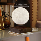 Magnetic Levitation Moon Lamp with 360 Degree Rotation and Warm LED Glow All Vera Mart