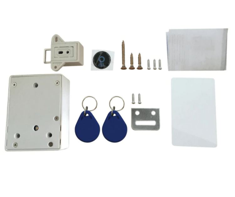 Magnetic Cabinet Lock with Key Tag Detection and Adhesive Mounting All Vera Mart