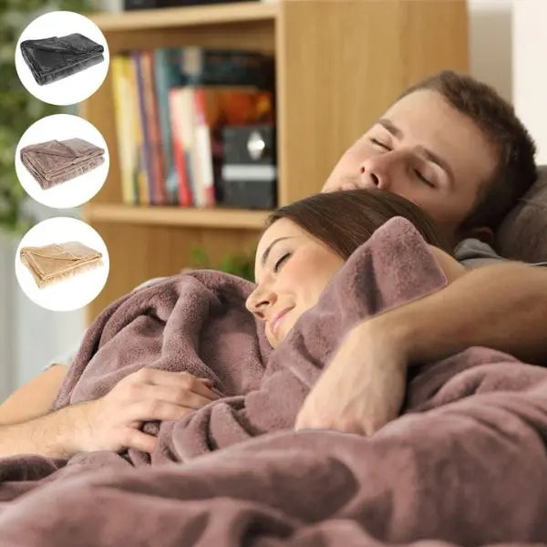 USB Heated Blanket with Soft Flannel and Lightweight Portable Design, 63 x 33 Inches All Vera Mart