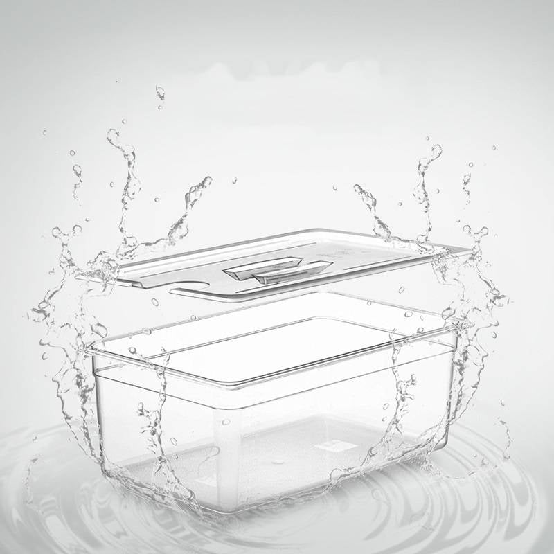Polycarbonate Sous Vide Container with Fitted Lid and Internal Measurement Marks, 6L and 11L Options All Vera Mart