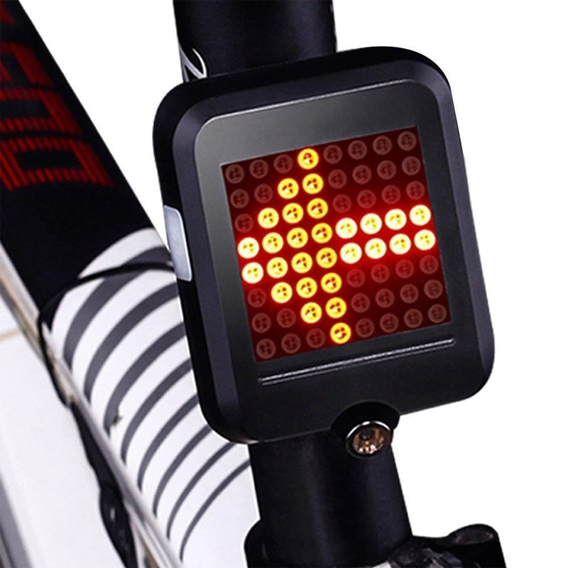 Smart Bicycle Tail Light with Tilt-Activated Arrows and Brake Detection, Infrared Laser All Vera Mart