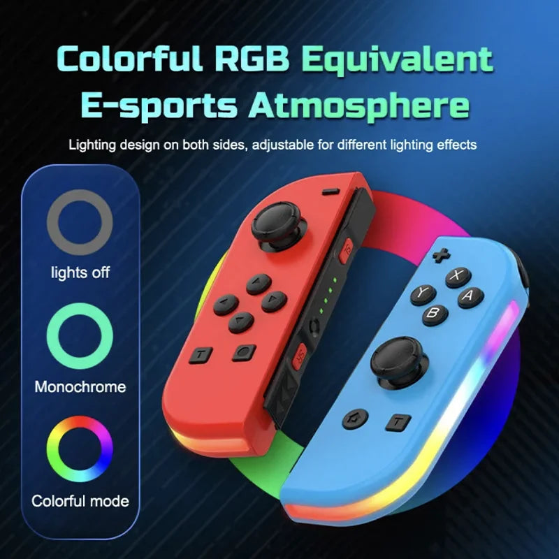 Wireless Game Controller with Dual Motor Vibration and RGB Lighting, Ergonomic Grip All Vera Mart
