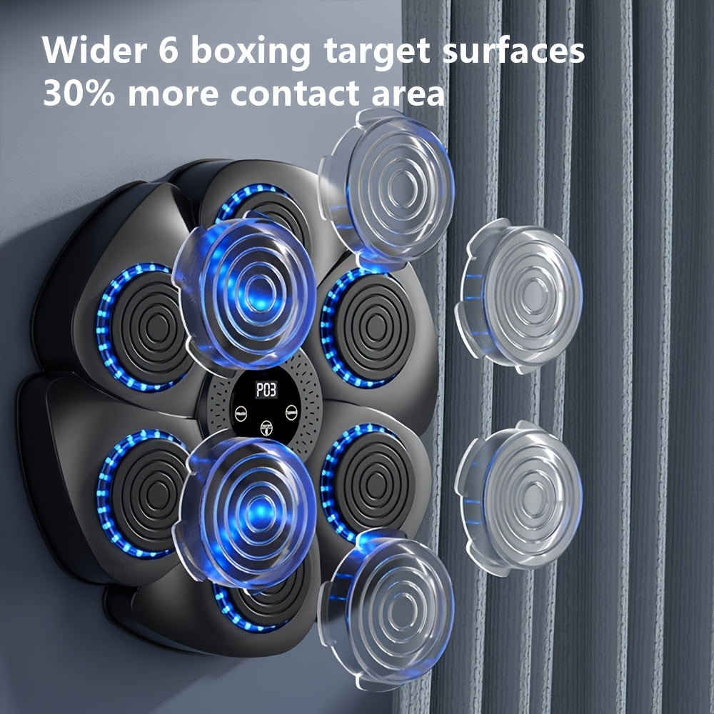 Interactive Wall Mount Boxing Machine with LED Scoring and USB Rechargeable Battery All Vera Mart