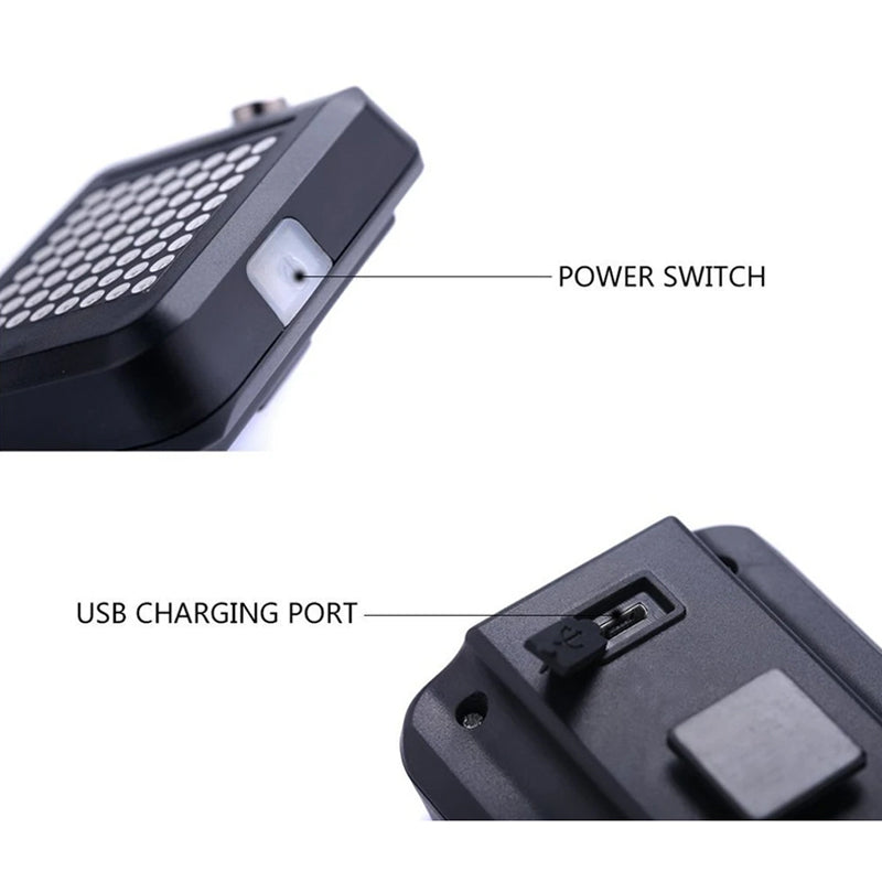 Smart Bicycle Tail Light with Tilt-Activated Arrows and Brake Detection, Infrared Laser All Vera Mart